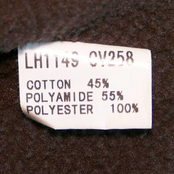 L33 Brown Fitted Coat/Jacket with Tan Stitching, Fleece Lining, & Roses - Picture 10 of 11